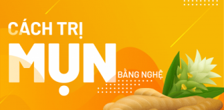 Cách trị mụn bằng nghệ