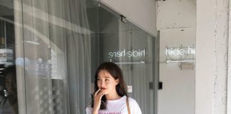 Đến trường ngày nóng thì phải mặc đồ mát mẻ và thanh lịch thế này cơ